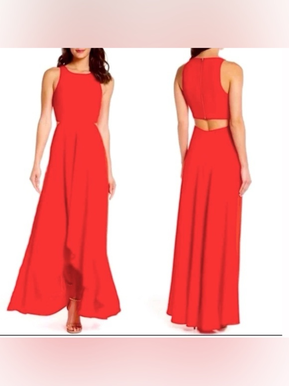 ALI & JAY bohemian Rhapsody Red Sleeveless Backless Maxi Dress